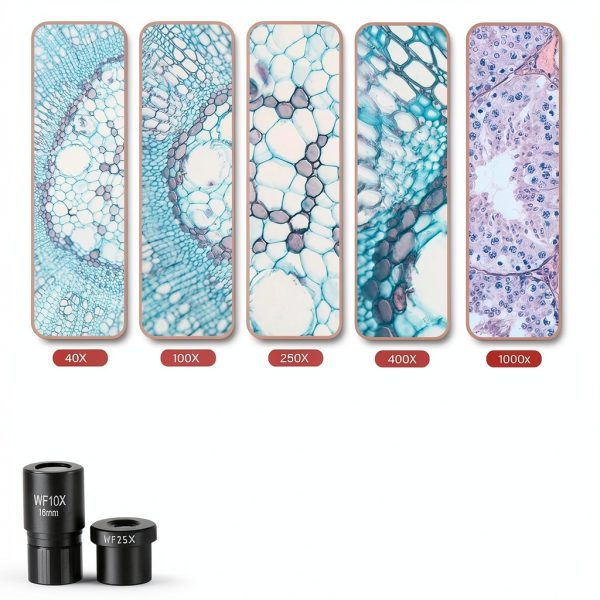 AmScope Monocular Microscope 1000X LED Illumination Metal-2