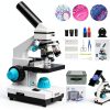 HSL Monocular Microscope High Magnification Dual LED-0