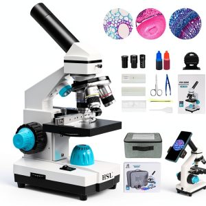 HSL Monocular Microscope High Magnification Dual LED-0