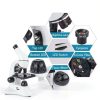 USCAMEL Monocular Microscope High Magnification Dual LED-1