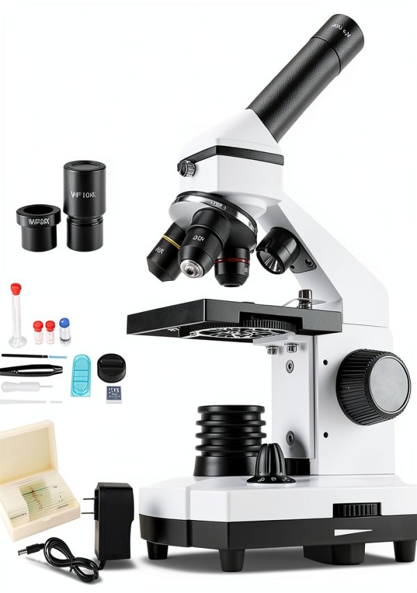 Microscope WQV LED Lab Monocular 2000X Student-0