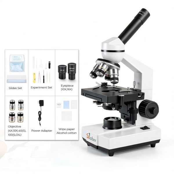 Sinher Compound Microscope XSP-104 40X-1600X-3