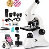 USCAMEL Monocular Microscope High Magnification Dual LED-0