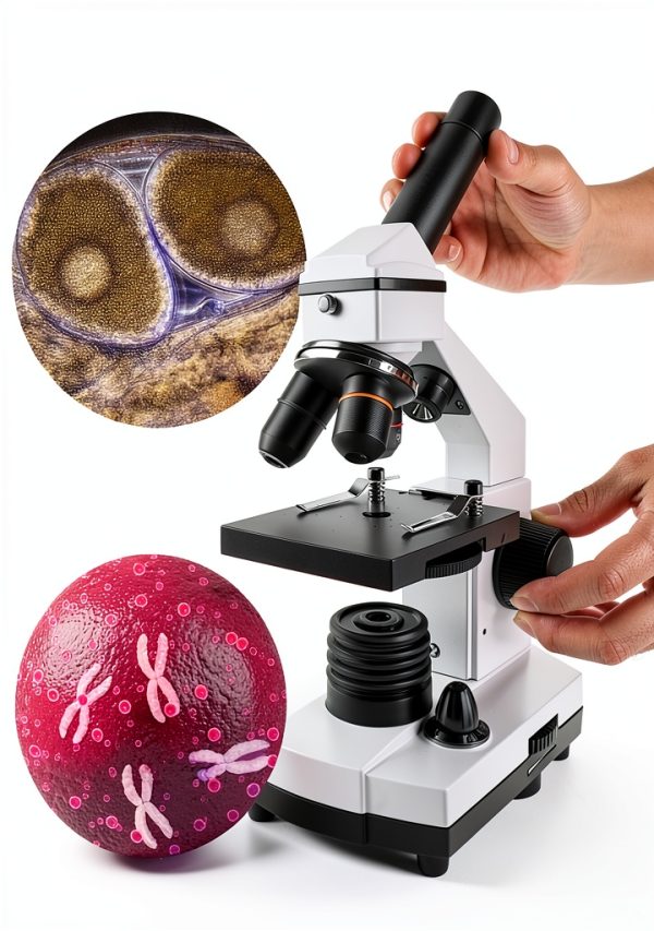 Microscope WQV LED Lab Monocular 2000X Student-1