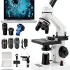NEW ELITE Monocular Microscope Dual Focus System for-0