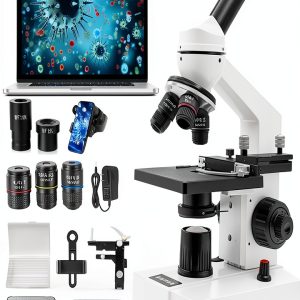 NEW ELITE Monocular Microscope Dual Focus System for-0