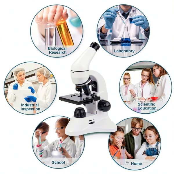USCAMEL Monocular Microscope High Magnification Dual LED-5