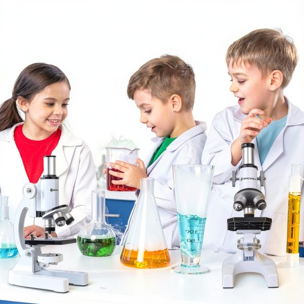 Compound Microscope eyemocsin Metal Body 10X 40X-6