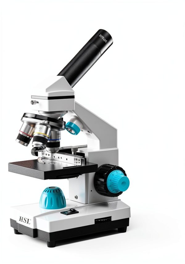 HSL Monocular Microscope High Magnification Dual LED-2