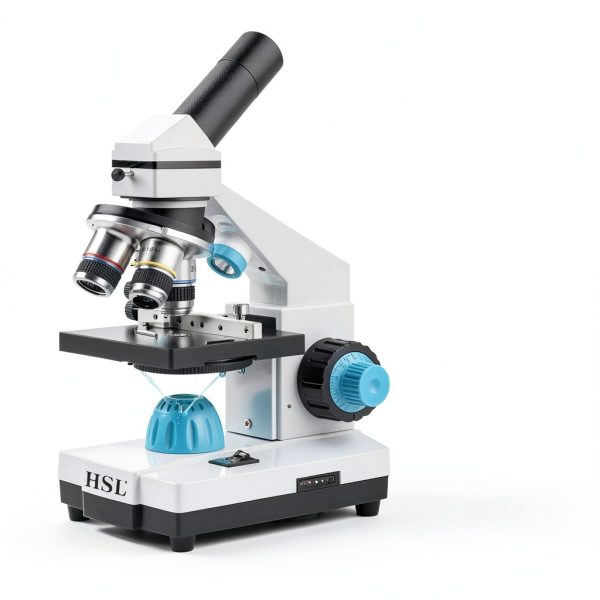 HSL Monocular Microscope High Magnification Dual LED-4