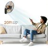 AZOUTDOOR Wall Mount Fan 16in Remote Controlled-4
