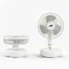 ZOIZ Wall-Mounted Table Fan 180° Tilt LED Light-2