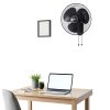 Comfort Zone 16-Inch Wall Mount Fan Black MTWF-16A-BLK-1