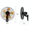 AZOUTDOOR Wall Mount Fan 16in Remote Controlled-7