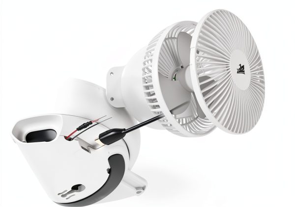 ZOIZ Wall-Mounted Table Fan 180° Tilt LED Light-7