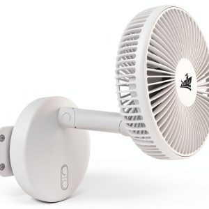 ZOIZ Wall-Mounted Table Fan 180° Tilt LED Light-0