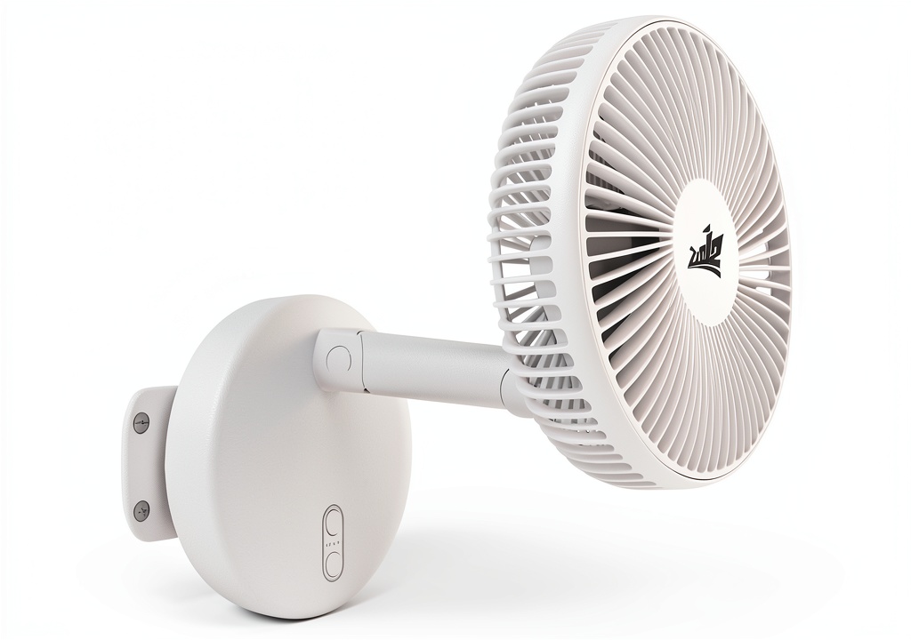 ZOIZ wall‑mounted fan installed in a compact RV interior