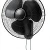 Comfort Zone 16-Inch Wall Mount Fan Black MTWF-16A-BLK-4