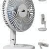 ZOIZ Wall-Mounted Table Fan 180° Tilt LED Light-1