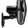 Comfort Zone 16-Inch Wall Mount Fan Black MTWF-16A-BLK-5