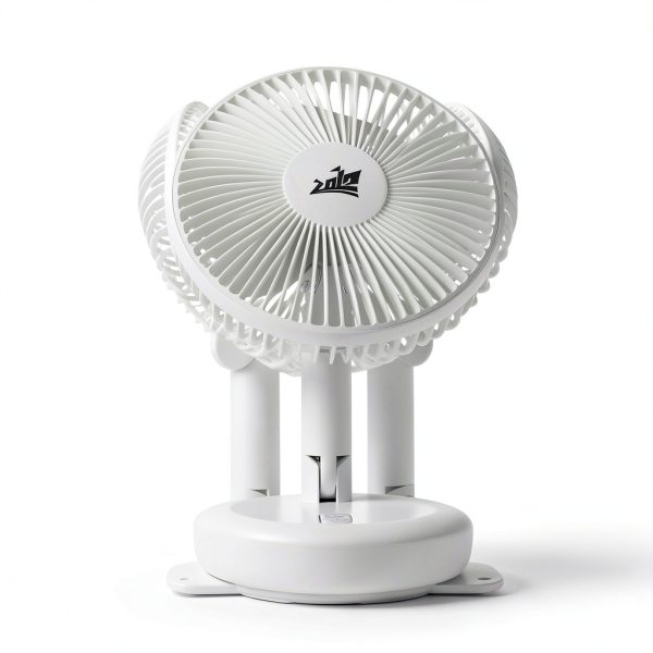 ZOIZ Wall-Mounted Table Fan 180° Tilt LED Light-4
