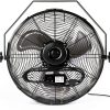 Wall Mounted Fan NewAir WindPro18W Black 18 Inch High Airflow 3000 CFM-11