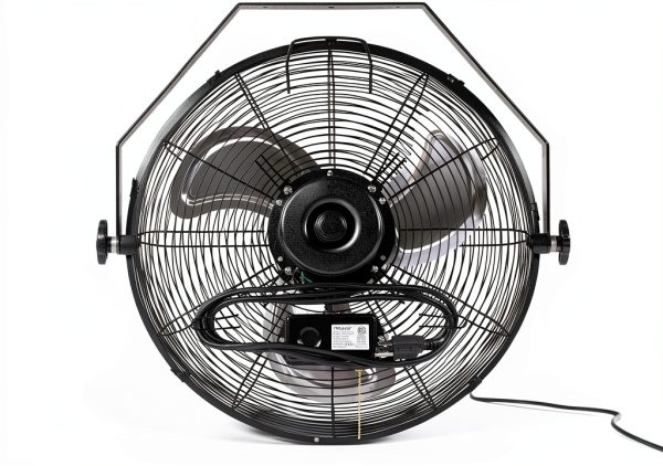 Wall Mounted Fan NewAir WindPro18W Black 18 Inch High Airflow 3000 CFM-11