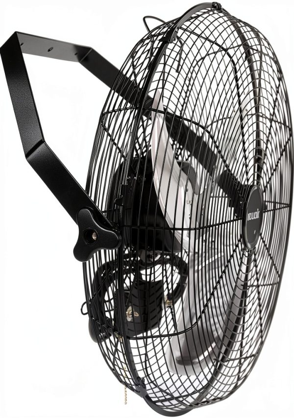 Wall Mounted Fan NewAir WindPro18W Black 18 Inch High Airflow 3000 CFM-12