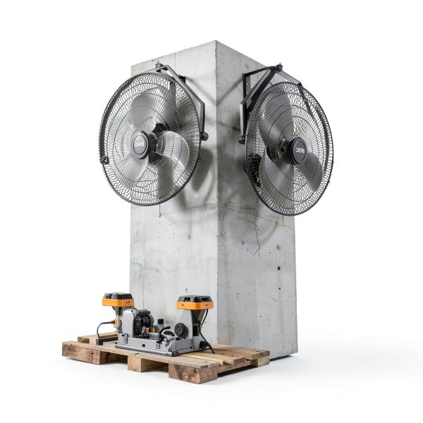Wall Mount Fan Xcity 20'' Pro Industrial Aluminum Table Fan Black-6