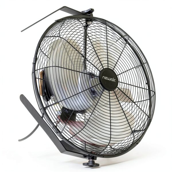 Wall Mounted Fan NewAir WindPro18W Black 18 Inch High Airflow 3000 CFM-14