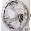 AeroFlow Compact Table Fan White 3 Speed Brushless for Home Office-0