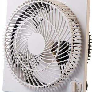 AeroFlow Compact Table Fan White 3 Speed Brushless for Home Office-0