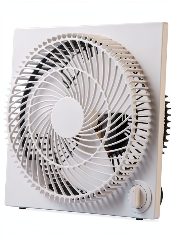 AeroFlow Compact Table Fan White 3 Speed Brushless for Home Office-0