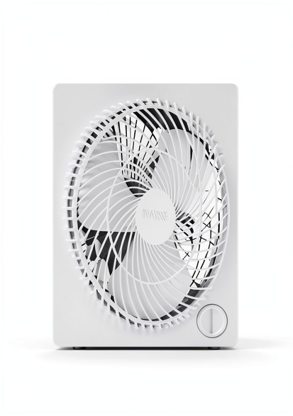 AeroFlow Compact Table Fan White 3 Speed Brushless for Home Office-5