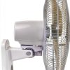 Wall Mount Fan Comfort Zone 16 inch CZ16WR-EC White 3 Speed Remote-2