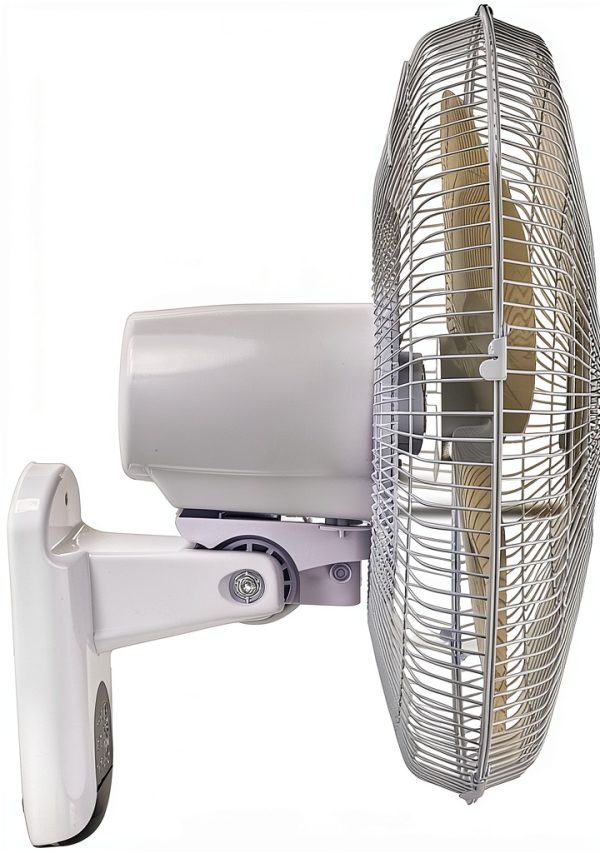 Wall Mount Fan Comfort Zone 16 inch CZ16WR-EC White 3 Speed Remote-2