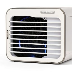 BLACK+DECKER Portable Desk Air Cooler Fan White Gray 1 Pack USB-0