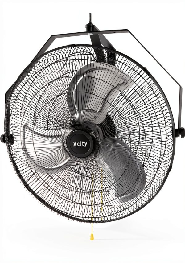 Wall Mount Fan Xcity 20'' Pro Industrial Aluminum Table Fan Black-0
