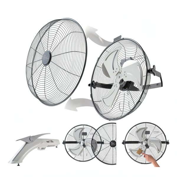 Simple Deluxe 20 Inch Industrial Wall Mount Fan High Velocity 3 Speed-7
