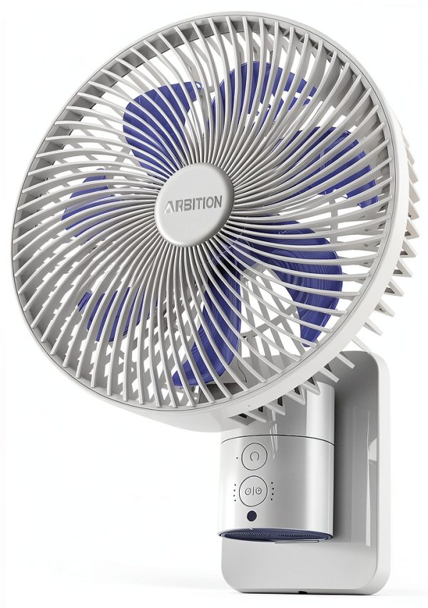 Wall Fan Airbition A1 8-Inch White DC Motor 7 Blades-0
