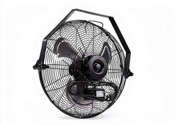 Wall Mounted Fan NewAir WindPro18W Black 18 Inch High Airflow 3000 CFM-2