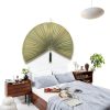 Suchubu Large Green Bamboo Wall Fan 60‑Inch Foldable Decorative-6