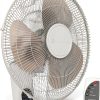 Wall Mount Fan Comfort Zone 16 inch CZ16WR-EC White 3 Speed Remote-0