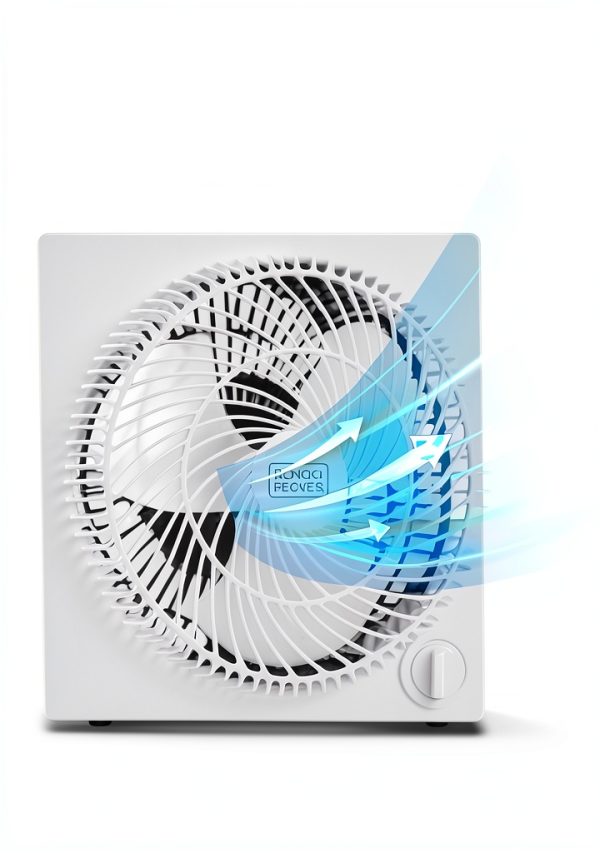 AeroFlow Compact Table Fan White 3 Speed Brushless for Home Office-2
