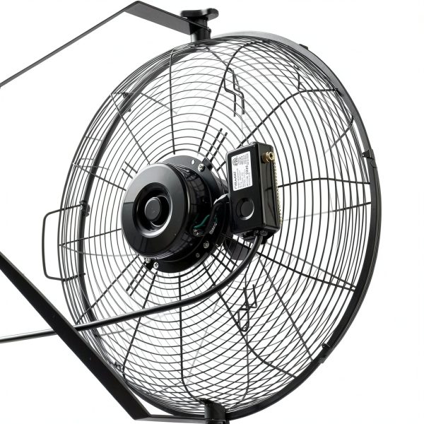 Wall Mounted Fan NewAir WindPro18W Black 18 Inch High Airflow 3000 CFM-5