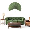 Suchubu Large Green Bamboo Wall Fan 60‑Inch Foldable Decorative-5